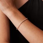 PAVOI 14K Gold Plated CZ Tennis Bracelet for Women | Classic Emerald Cut Simulated Diamond Bracelet - Image 2